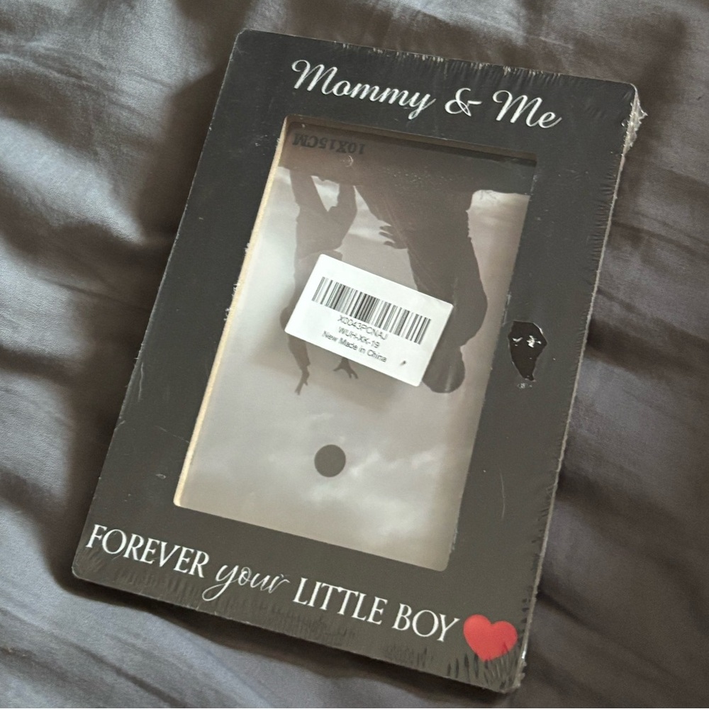 Mommy and son picture frame with stand NEW